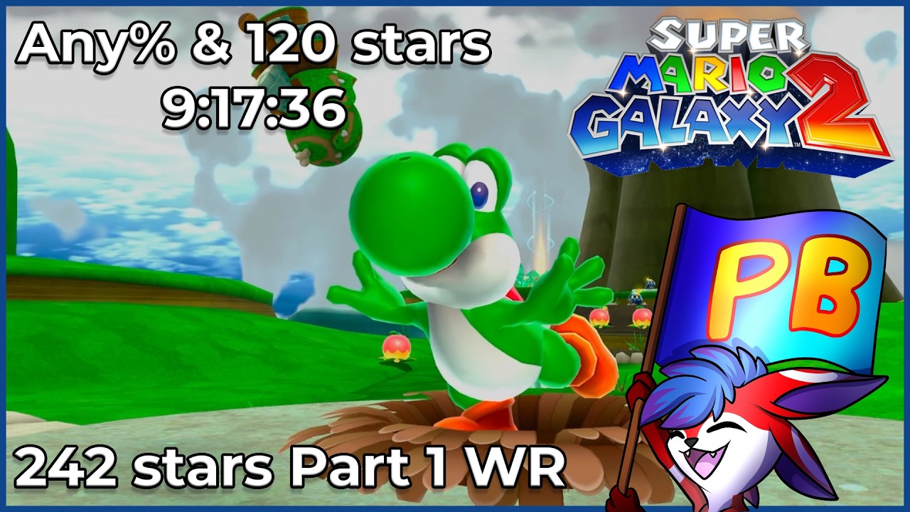 Le Début CHAOTIQUE du WR des 242 stars sur Super Mario Galaxy 2 (Any% & 120 stars)