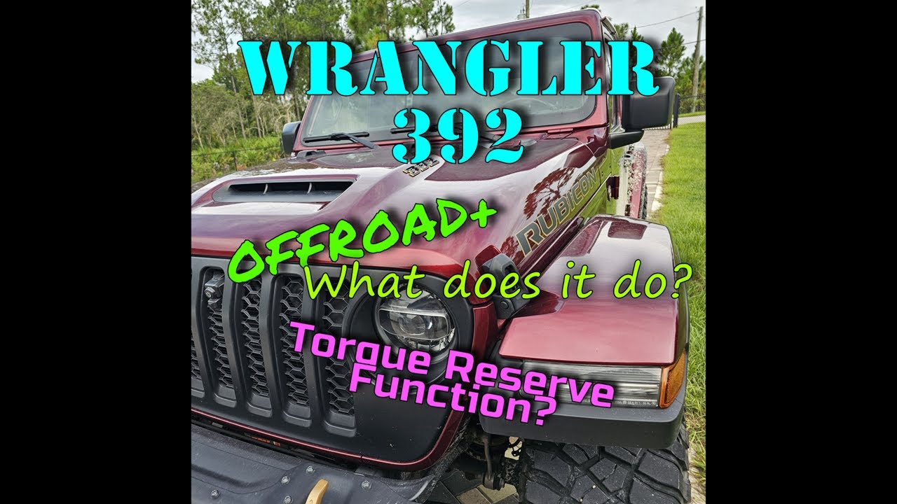 WRANGLER 392 OFFROAD+: что он делает? Функция резерва крутящего момента? #wrangler #wrangler392 #JEEP