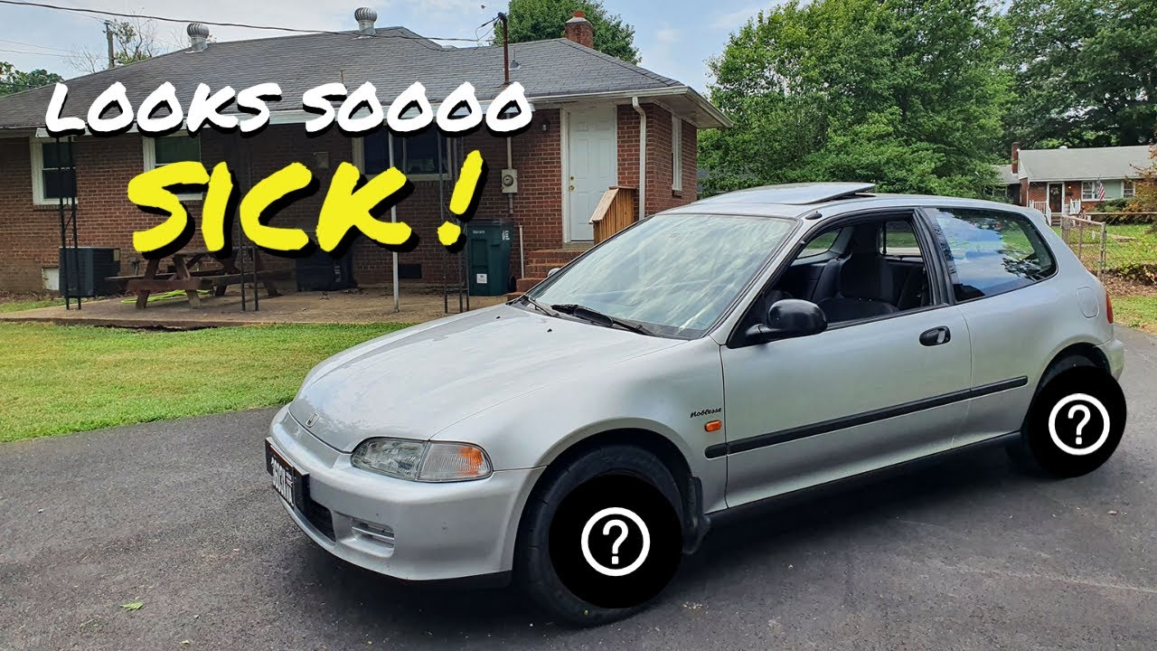 Finally throwing wheels/tires on the EG civic and seeing what its like to drive!