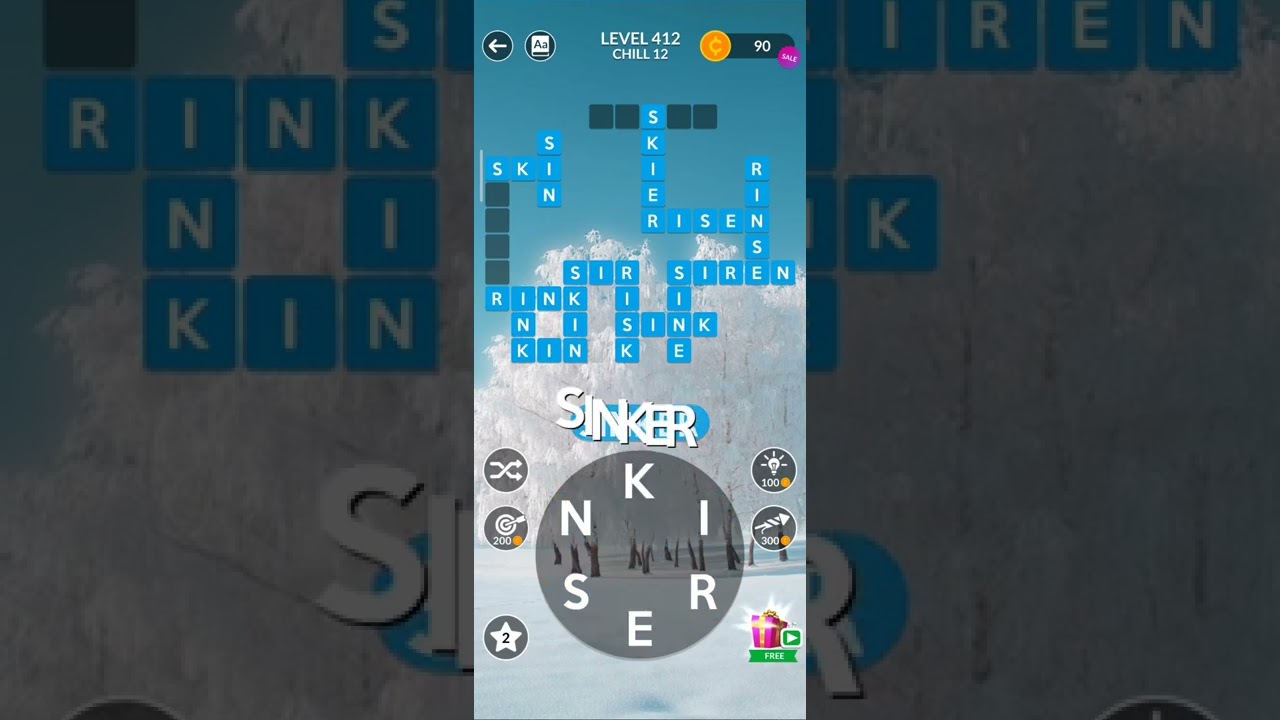 Wordscapes level 413, Gena website