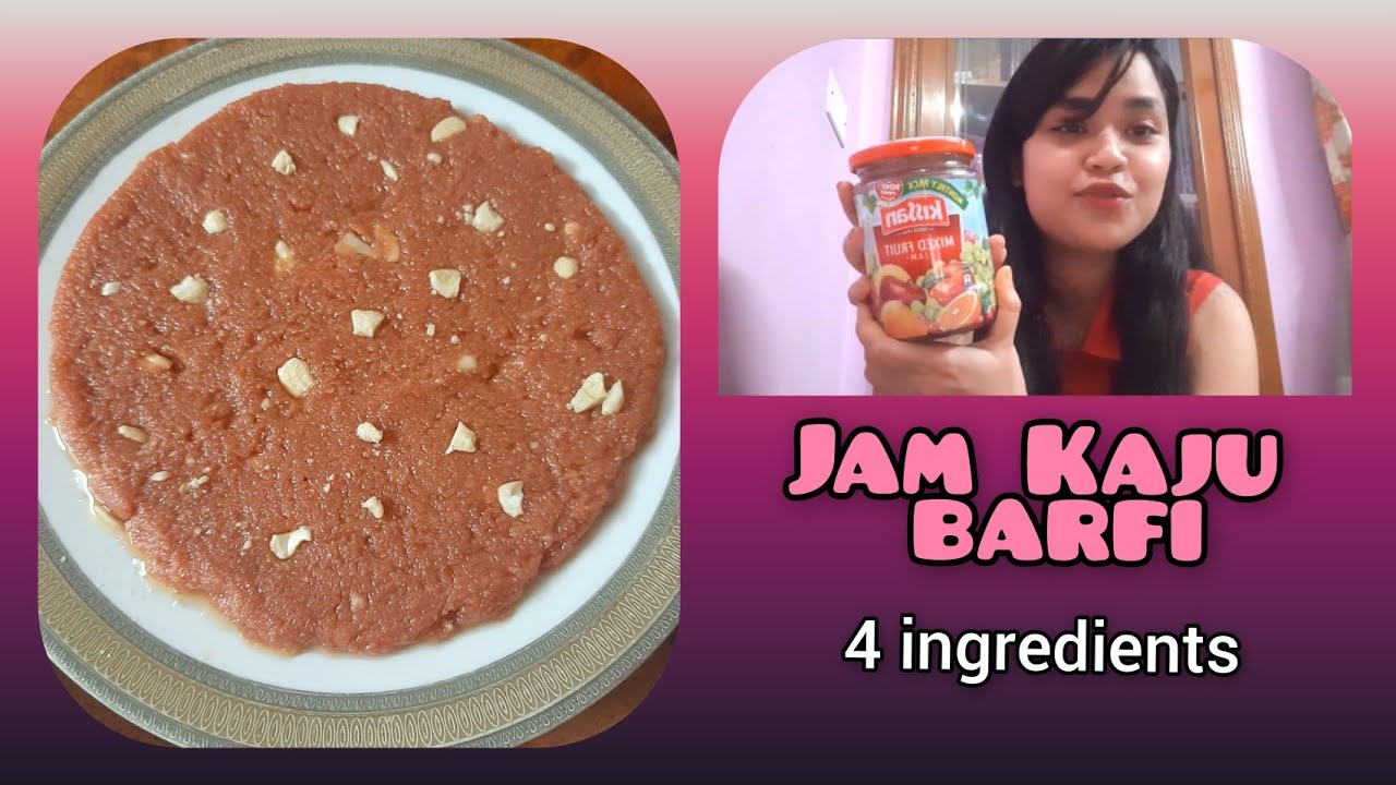 Jam Kaju Barfi in Lockdown | only 4 ingredients | Tastes Awsome