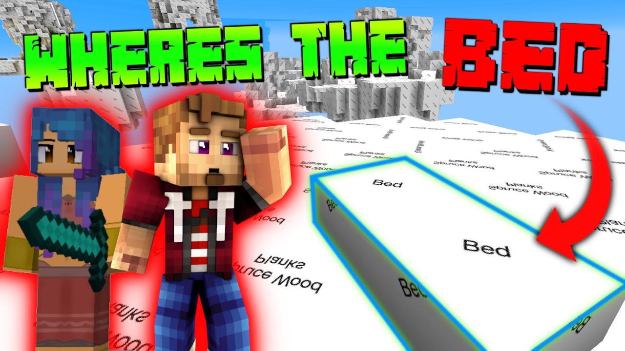 Minecraft But with a CURSED BLANK TEXTURE PACK! (Breaking Bed Wars)