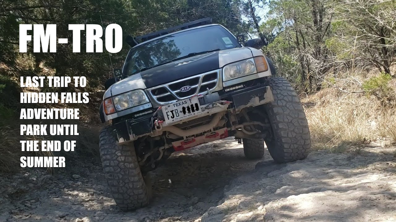 FM TRO trail at Hidden Falls w/Kia Sportage on 35's, welded rear, 5.38's, Torsen front, Aisin hubs