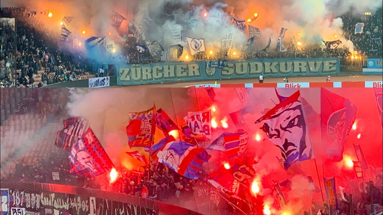 FC Zürich - FC Basel, 25.01.26 - Pyro auf beiden Seiten beim 3:4 im Schweizer Klassiker