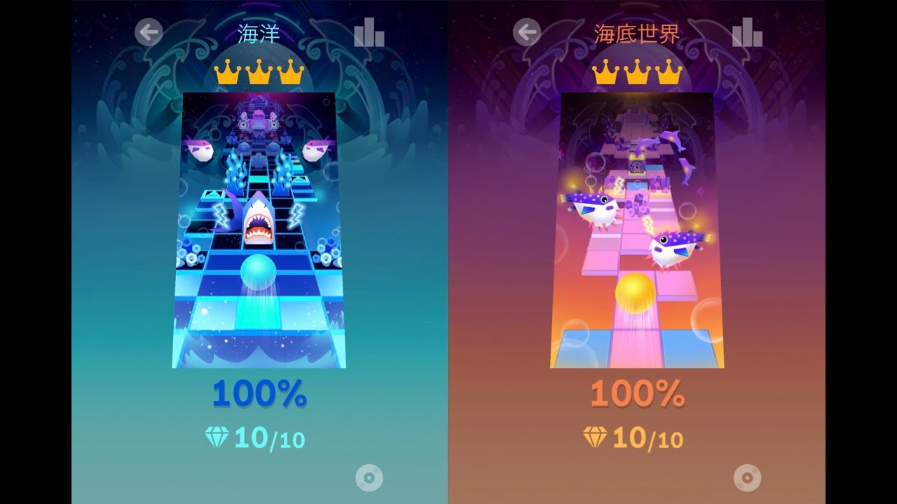 ローリングスカイ(海洋)&(海底世界)Rolling Sky(The Sea)&(Sea World)