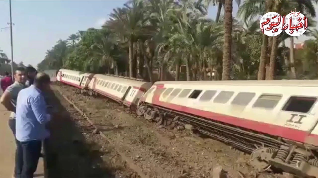 أخبار اليوم | حادث انقلاب قطار المرازيق بالبدرشين