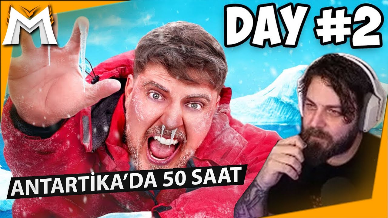 Elraenn - Antartika'da 50 Saat Hayatta Kaldım İzliyor | Mr Beast