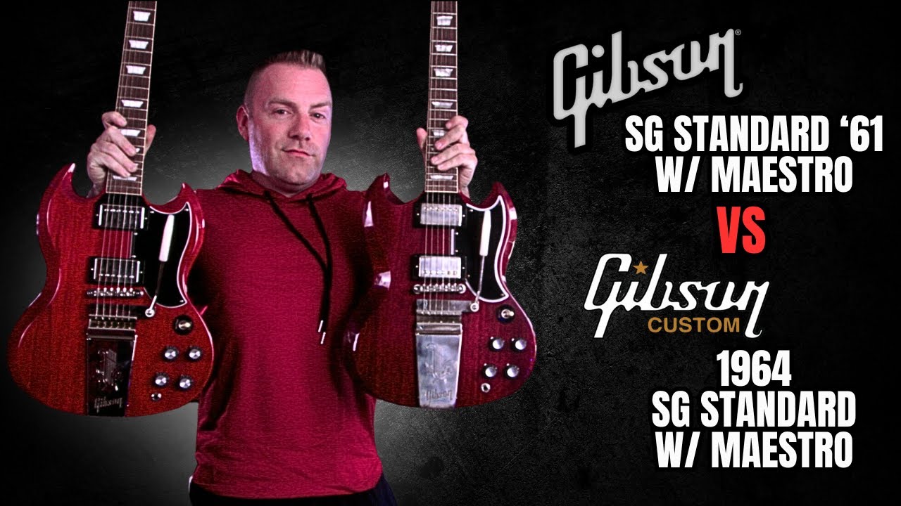 Gibson USA SG Standard 61 Maestro VS Gibson Custom 1964 SG Standard Maestro VOS