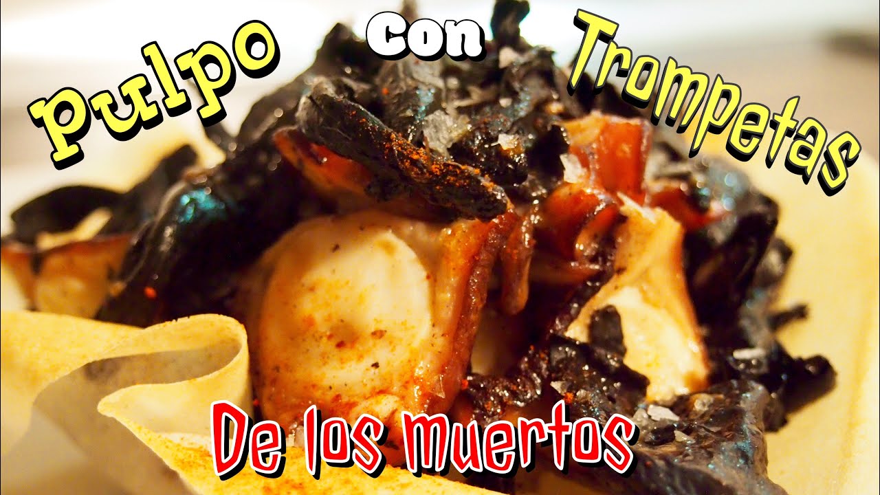 Pulpo con trompetas de los muertos #52