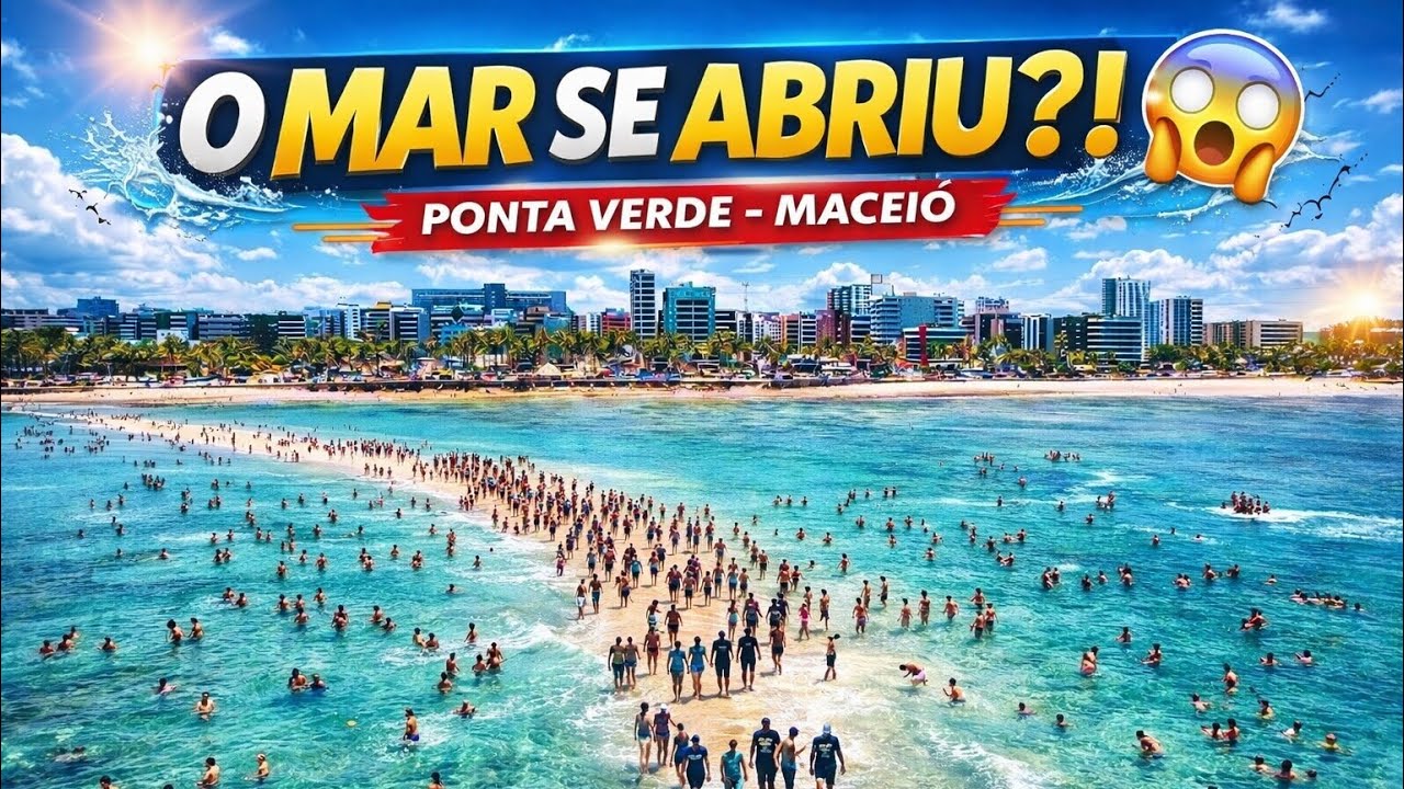 Mar se Abre em Maceió? Conheça o Caminho de Moisés na Ponta Verde!