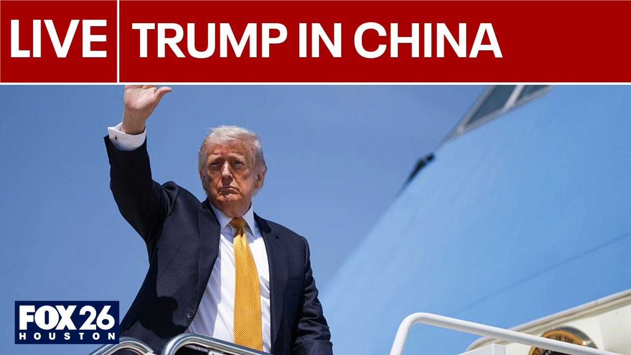 LIVE: President Trump lands in China