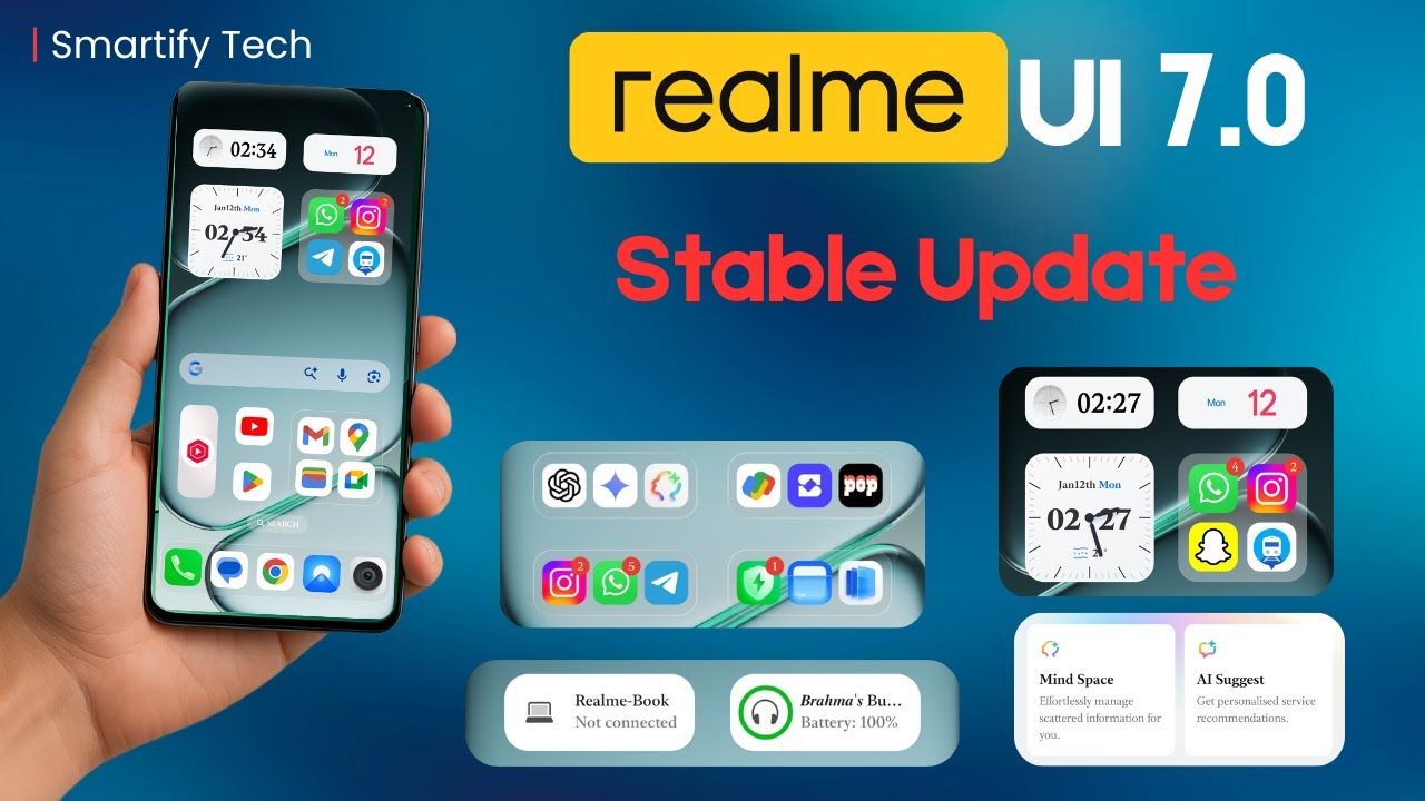 Realme UI 7 Stable Update For  All Realme Devices