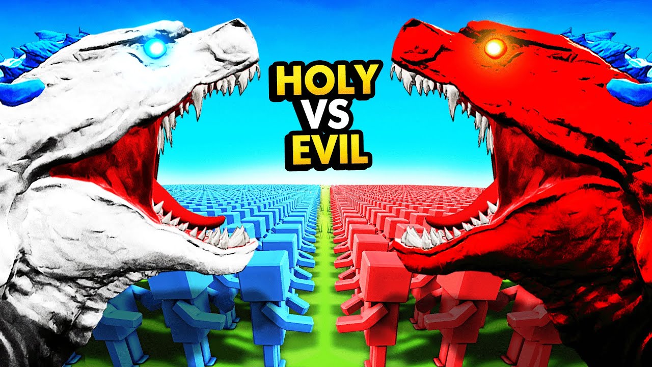 HOLY GODZILLA ARMY vs EVIL GODZILLA ARMY