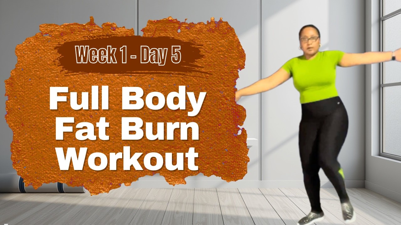 W1 DAY 5 - 20 Min Full Body Fat Burn Workout | No Equipment for Beginners
