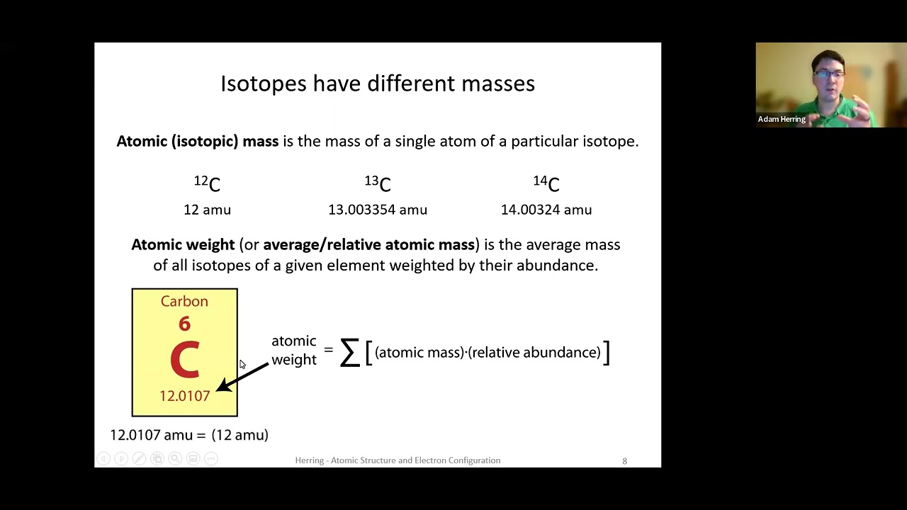 Introduction to General, Organic, and Biochemistry L3.1 Atomic Structure