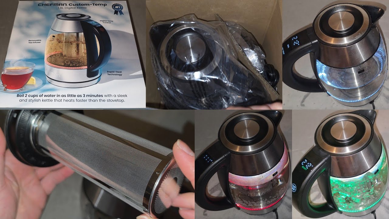 Costco Sale Item Review Chefman Custom-Temp 1.8L Digital Kettle with Tea Infuser Boil Water Boiler