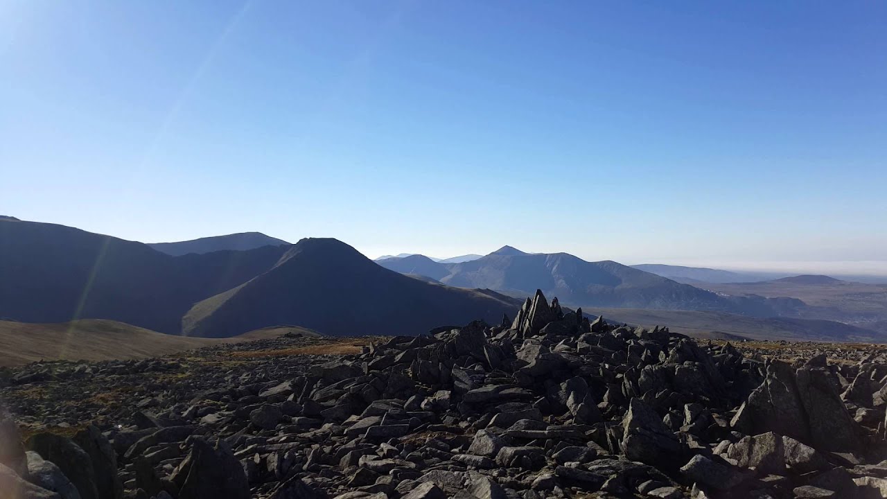 Foel Grach summit Carneddau mountain range Wales 4
