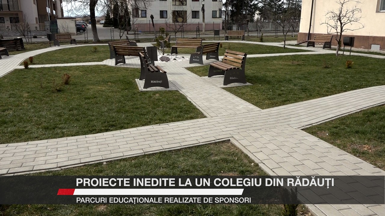 Proiecte inedite la un Colegiu din Rădăuți. Parcuri educaționale realizate de sponsori