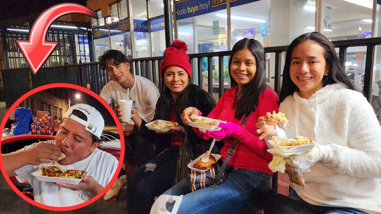 Probando Comida Callejera En Guatemala🐖🇬🇹