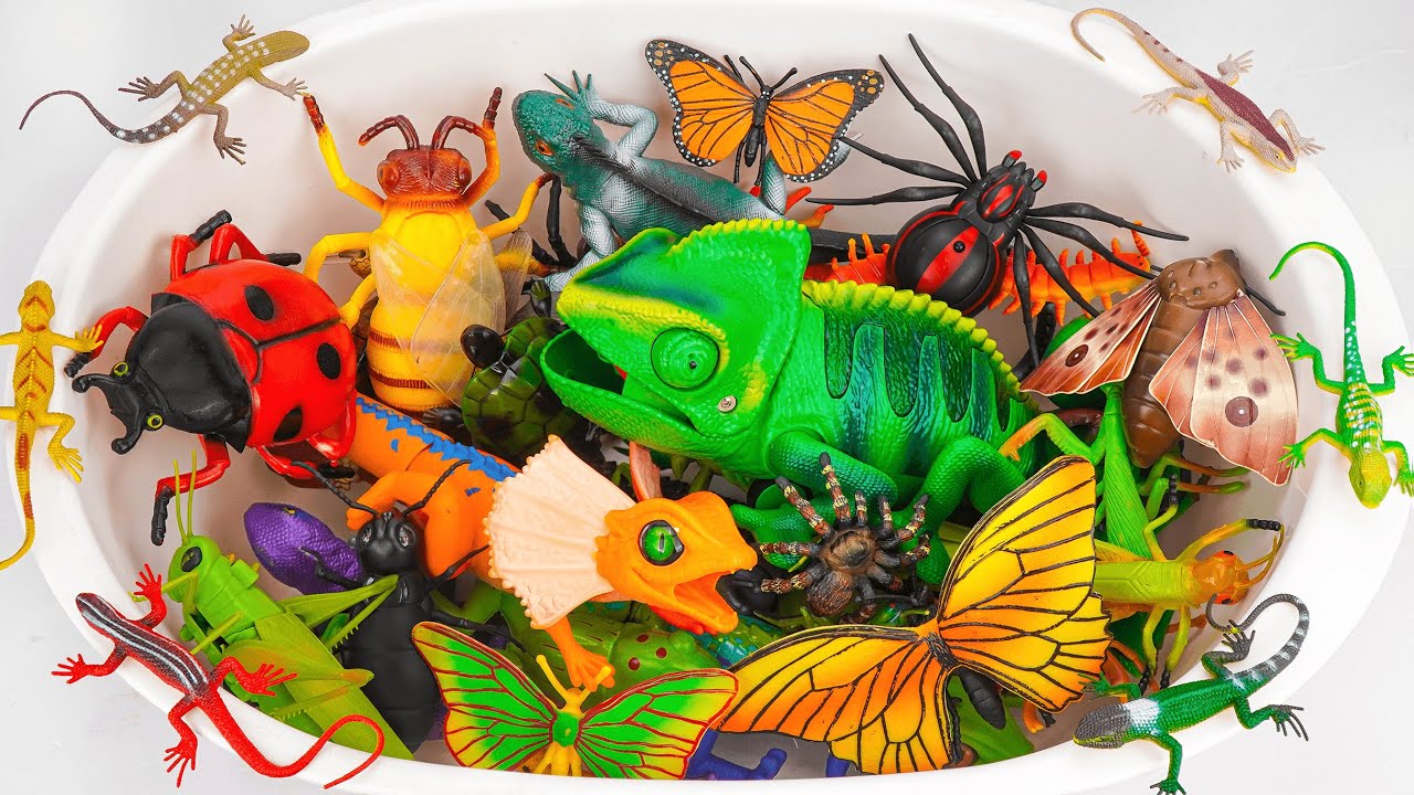 Ultimate ZURU Robo Alive Insects ASMR 🦎 Lurking Lizard, Chameleon, Butterfly, Worm (No Talking)
