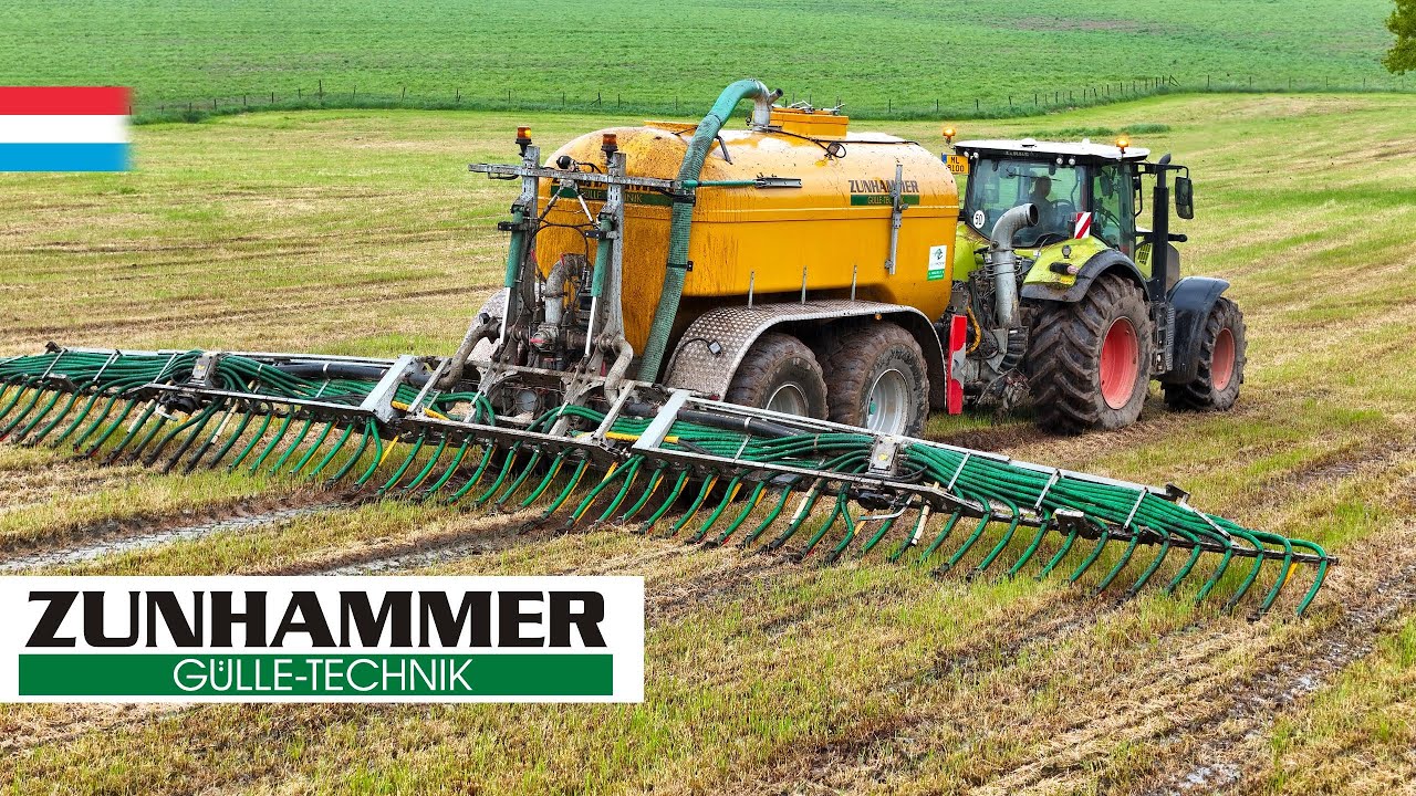 Gülle fürs Gras | Claas Axion 810 // Zunhammer MKE 15,5 + Glidefix 15 | Luxemburg 2024