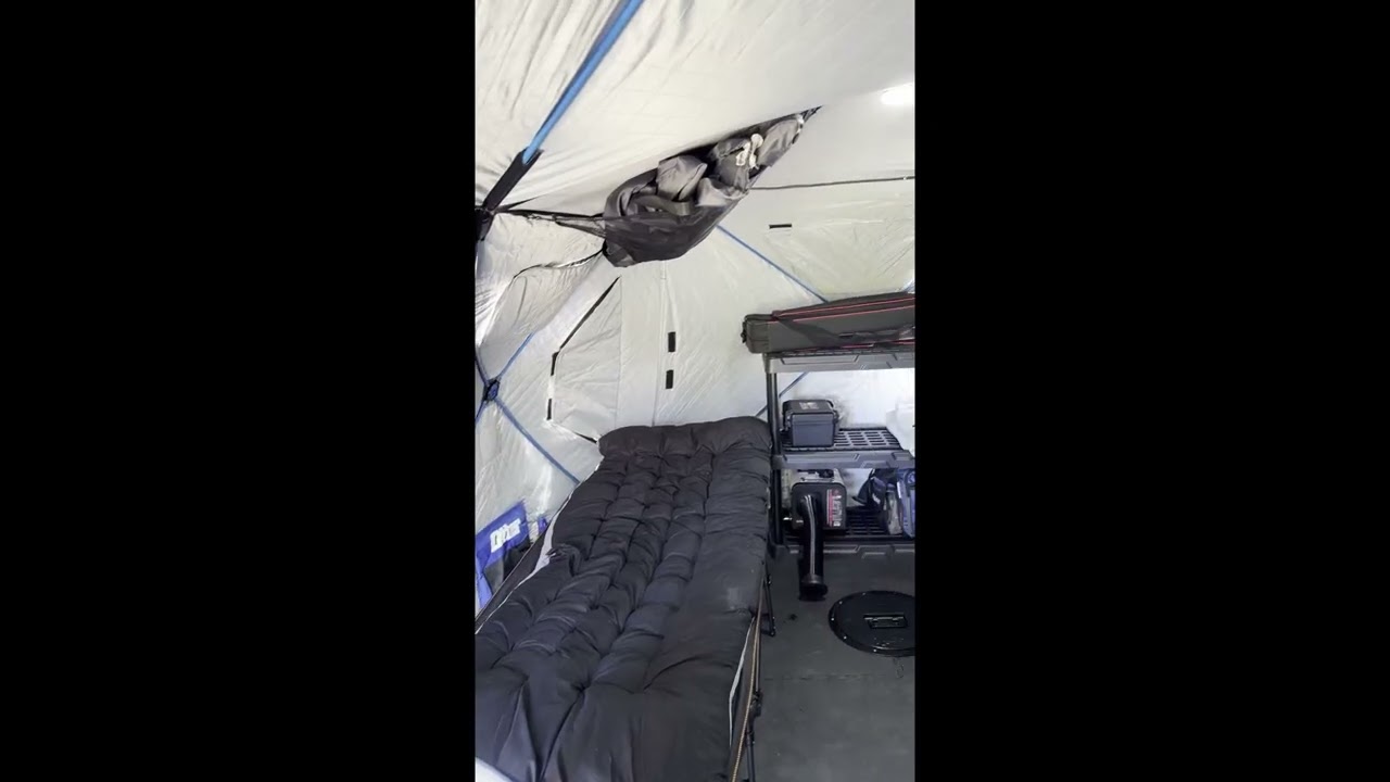 Winter is Coming!  Ice camping set up-Otter Vortex Pro Monster Lodge