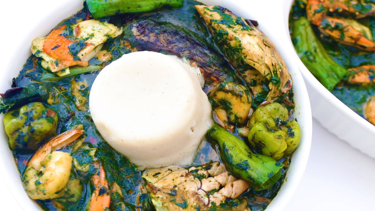ADEME DESSI or jute leaves soup ( Ewedu, Molokhia, Saluyot, Molokhia, Molokheya, krinkrin, etinyung)