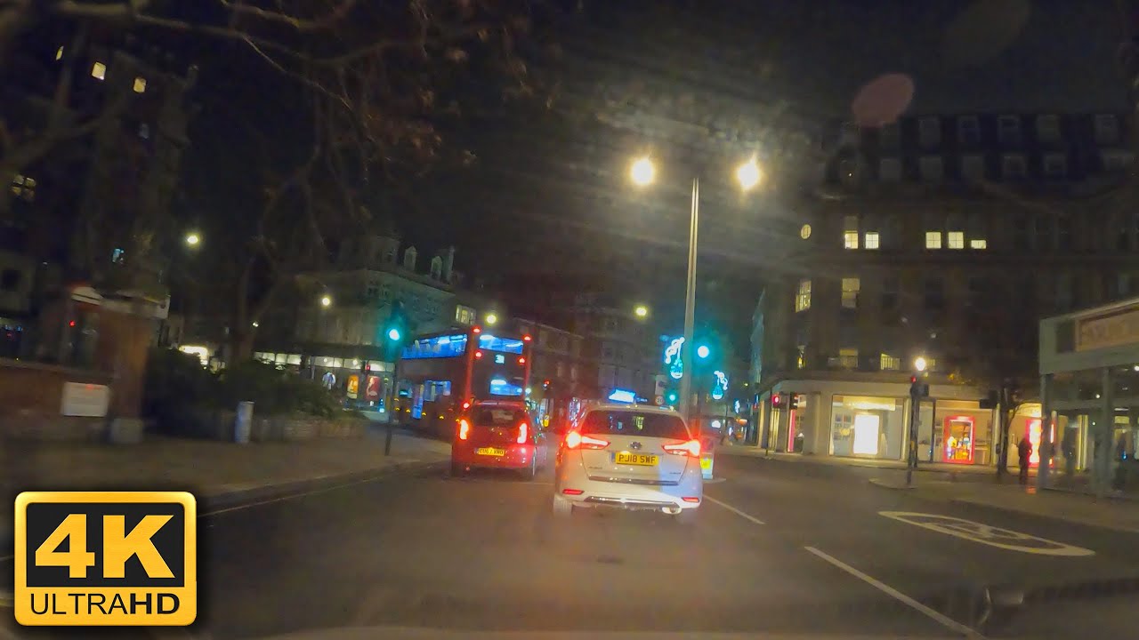 West London Night Drive 4K 2020