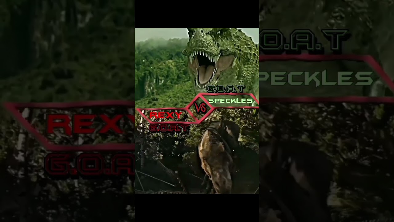 speckles vs rexy #jurrassicworld #jurassicworlddominion #speckles #rexy #dinosaur