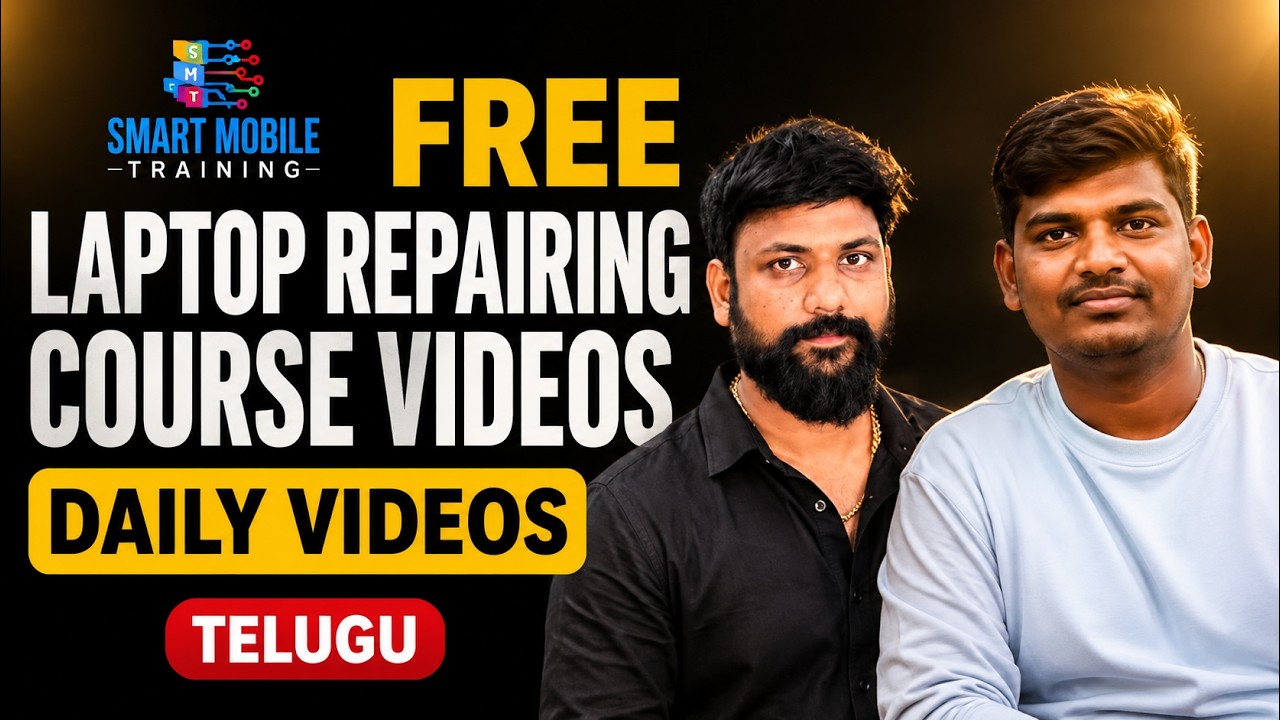 Free Laptop repairing course in Telugu; Laptop chip level repair course; Advanced chip level repair
