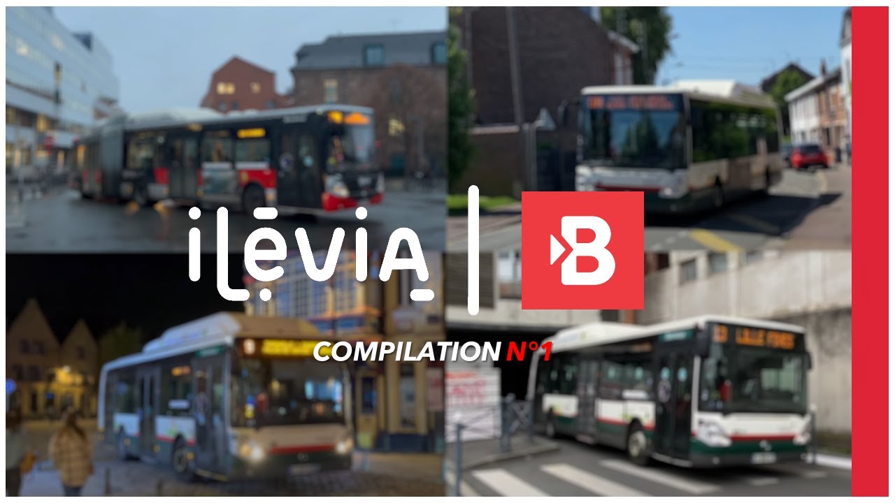 [4K | Ilévia] Compilation - Le Réseau de Bus Ilévia (Lille) - Partie nº1