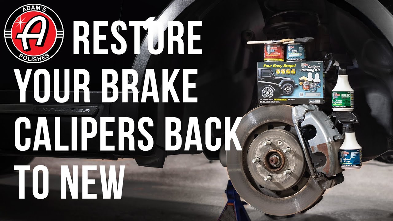 Restore Ugly Looking Brake Calipers Back To New | Adam's Polishes Caliper Painting Kit