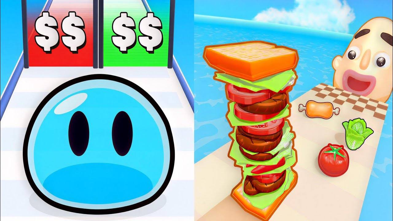 Epic 2026 Gameplay Join Blob Clash VS Sandwich Runner 💥 All Levels Unlock 