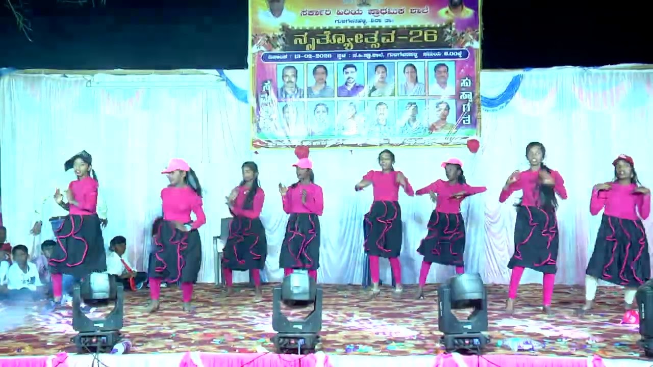 NRUTHYOTSAVA-26 GHPS GULIGENAHALLI....BACHAN..8th Girls🔥