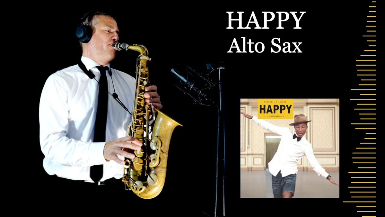 HAPPY - Pharrell Williams - Alto Sax - Free score