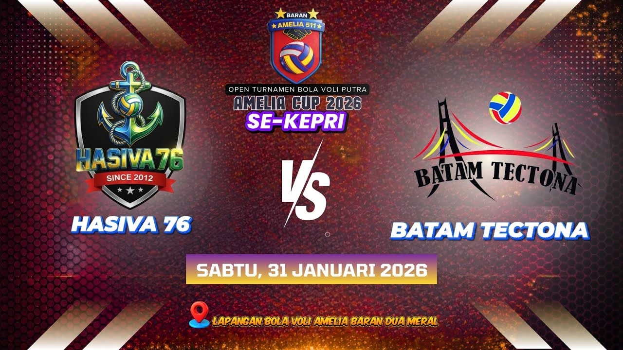 SEMI FINAL HASIVA 76 VS BATAM TECTONA OPEN TURNAMEN BOLA VOLI PUTRA SE-KEPRI