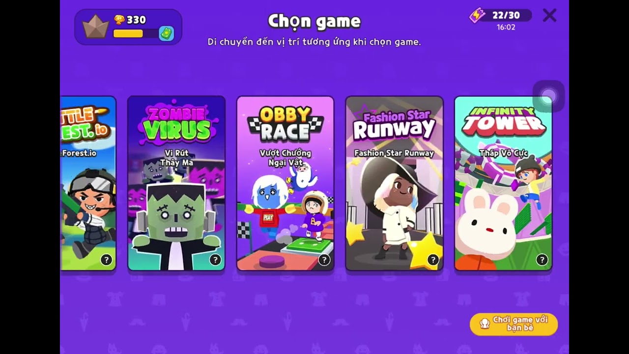 (Play together) hôm nay cùng chơi tiệc trò chơi và leo tháp thôi nào!