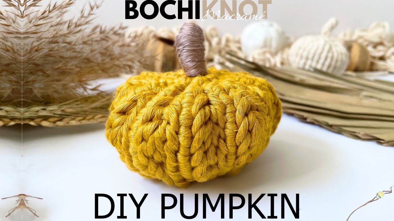 DIY Mini Macramé Pumpkin: Your Perfect Fall Decor Project Tutorial