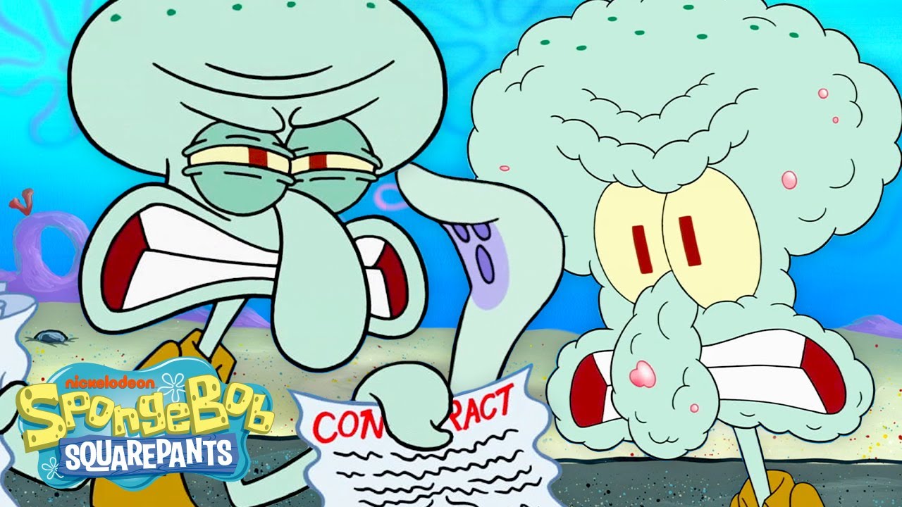 Squidward Absolutely LOSING it for 45 Minutes! | @SpongeBobOfficial