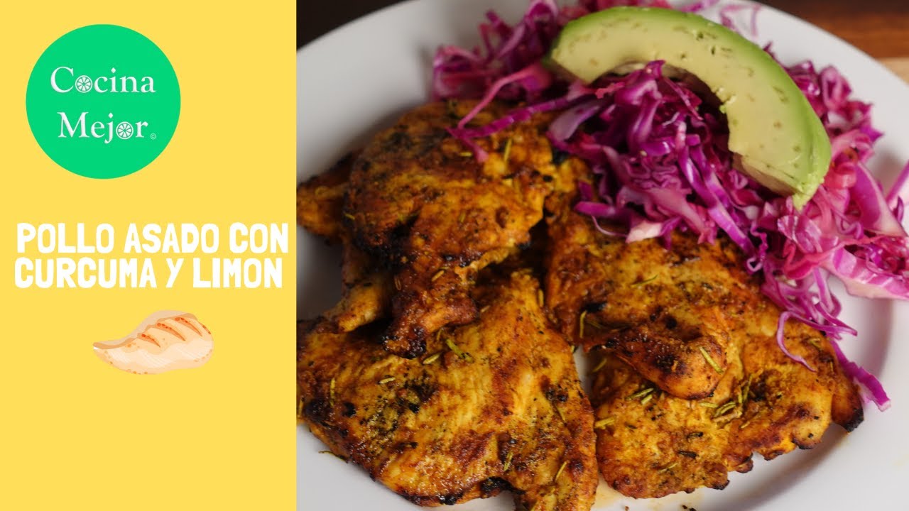 Pollo Asado con Curcuma y Limon