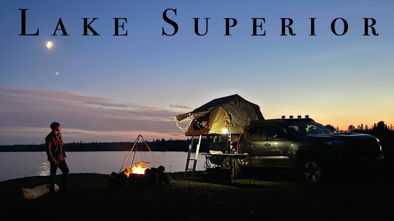 Upper Peninsula ROOFTOP TENT Camping Solo with My Dog |  Michigan Keweenaw Peninsula