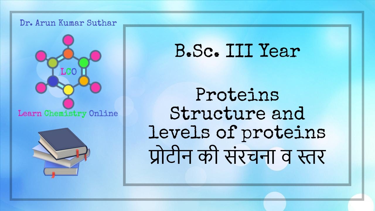 B.Sc. III Year | Proteins | Structure and levels of proteins | प्रोटीन की संरचना व स्तर