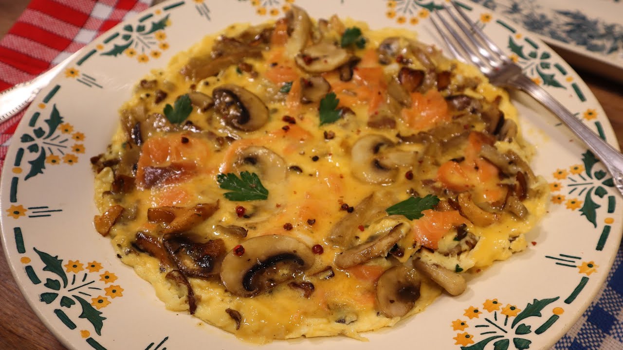 Mon OMELETTE AU SAUMON FUMÉ - Fondante à souhait ! - Mère Mitraille - Gourmandises TV