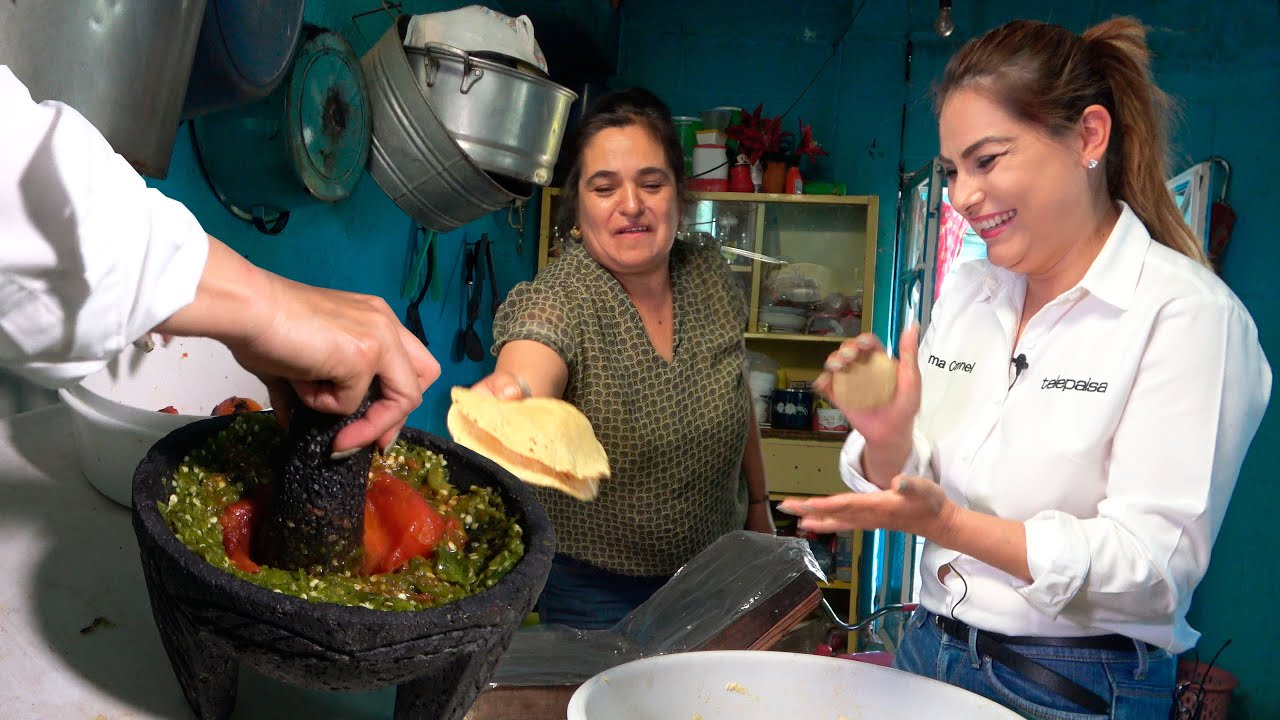 SALSA de Molcajete y TORTILLAS Reci&eacute;n Hechas - ALMA Coronel