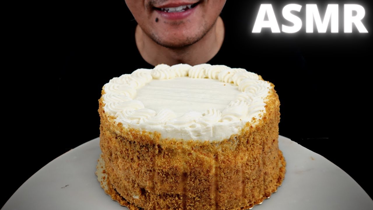 ASMR | Pumpkin Layer Cake Cheesecake | The Hangry Mole