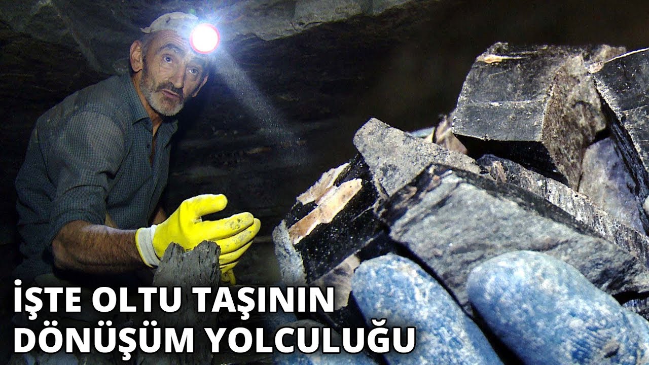 Yerin 150 metre altından çıkarılıyor... İşte Oltu taşının dönüşüm yolculuğu