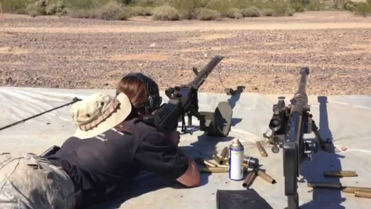Firing an L39 Lahti 20mm antitank gun