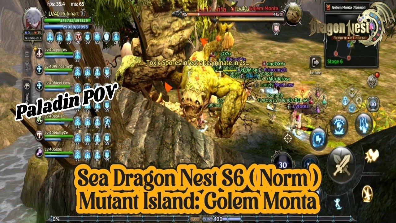 Sea Dragon Nest S6 ( Norm ) Paladin POV - Dragon Nest: Rebirth of Legend