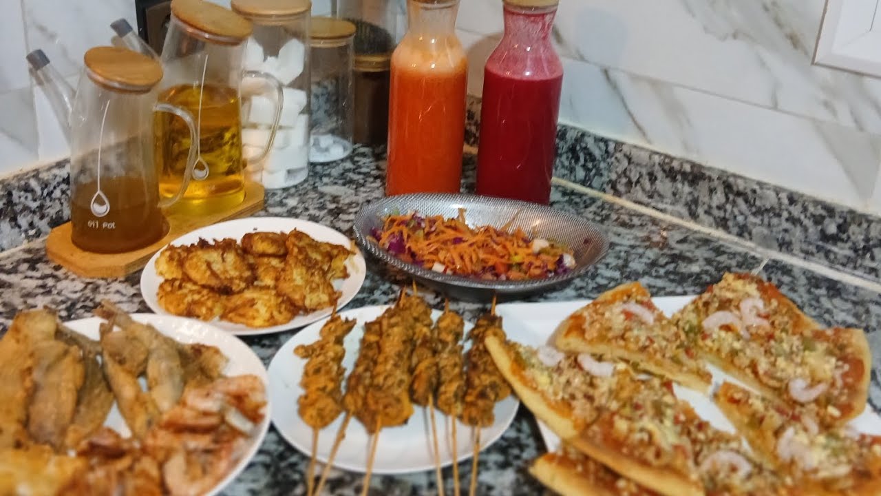 اليوم غنشارك معكم#بيتزا#السمك_الأبيض#معقودة_بالبطاطس_المحكوكة#لاداند_ديال_بيبي_مشوي#سلطة# طرق ناجحة
