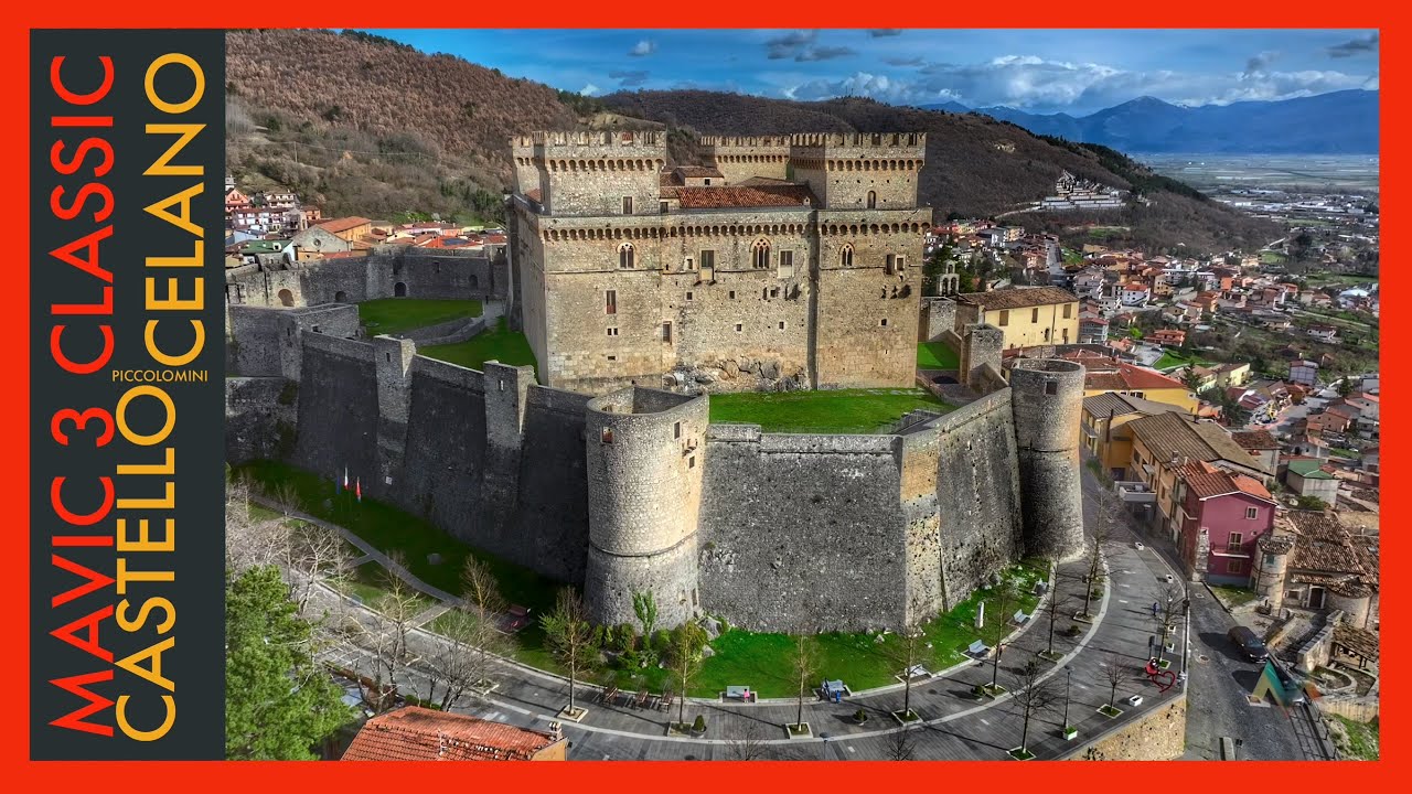 CELANO - CASTELLO PICCOLOMINI❤️ dal drone in C4K HDR #uppbeat #drone #dji #travel #neiperte  #mavic3
